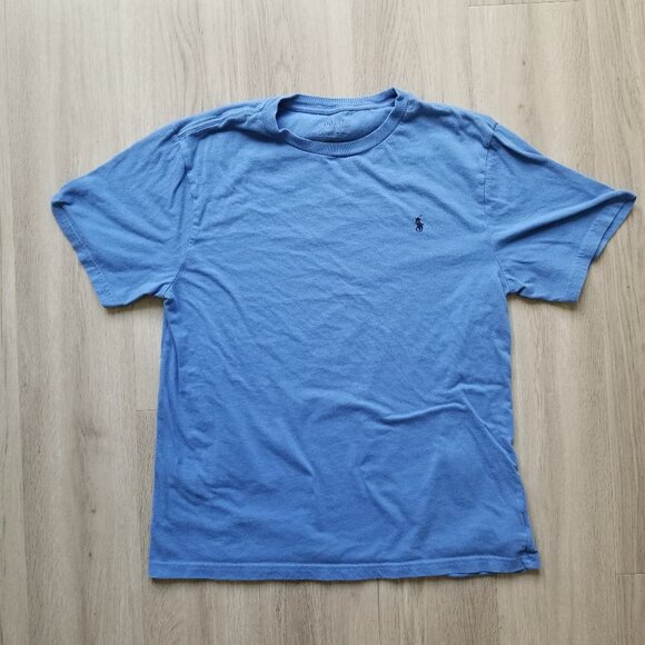 Polo Ralph Lauren T-Shirt Men's XL Sky Blue Embroidered Logo Small Pony Crewneck - Picture 1 of 6